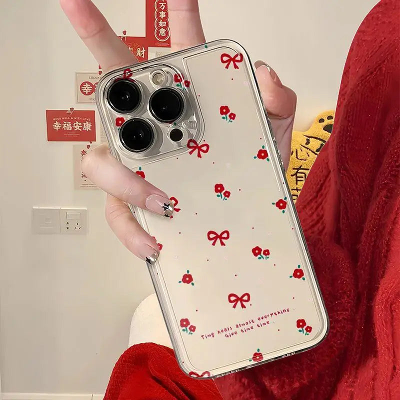 Funda de teléfono con forma de mariposa y flor para Realme C53 C55 C67 C63 C33 C30 C35 C51 C21Y C25Y C20 C15 C21 8i 9i 9 10 12 Pro Plus 8 5G