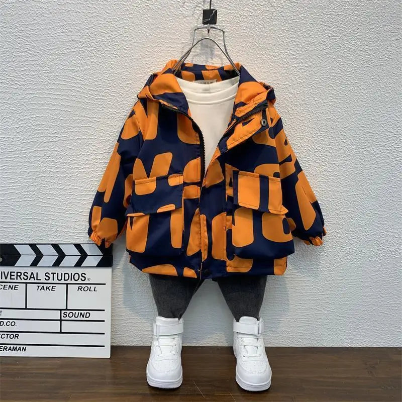 Abrigo para niños, chaqueta, prendas de vestir, Tops de algodón, moda 2023, grueso, además de terciopelo, abrigo de talla grande para invierno y otoño, ropa para niños