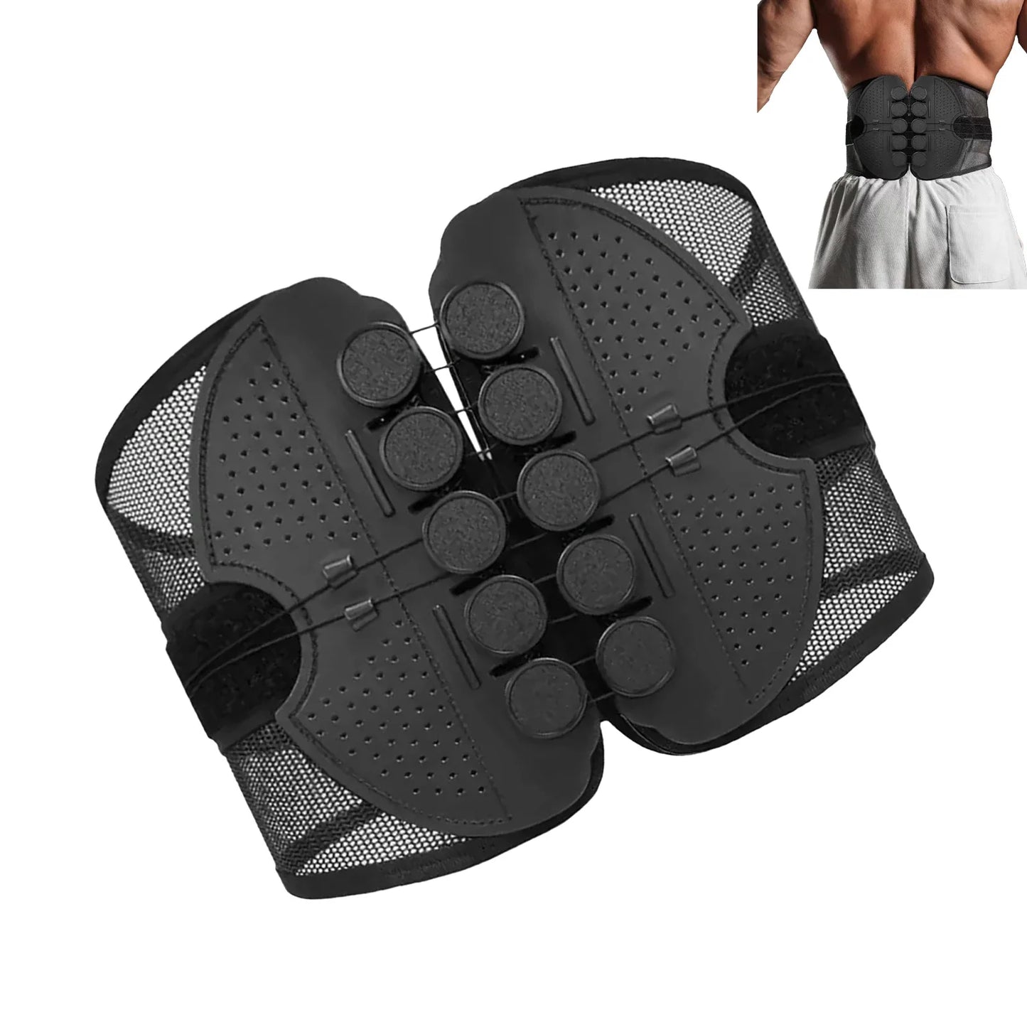 Envoltura de soporte Lumbar Unisex, Protector de cintura transpirable para espalda, Corrector de postura, cintura cálida