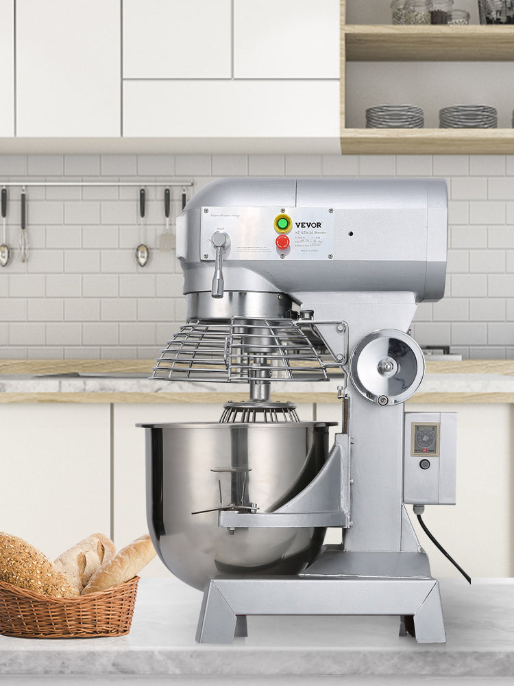 SucceBuy Mezclador de alimentos comercial 10Qt 450W 3 velocidades ajustables 110/178/390 RPM batidor batidor de acero inoxidable resistente Premium