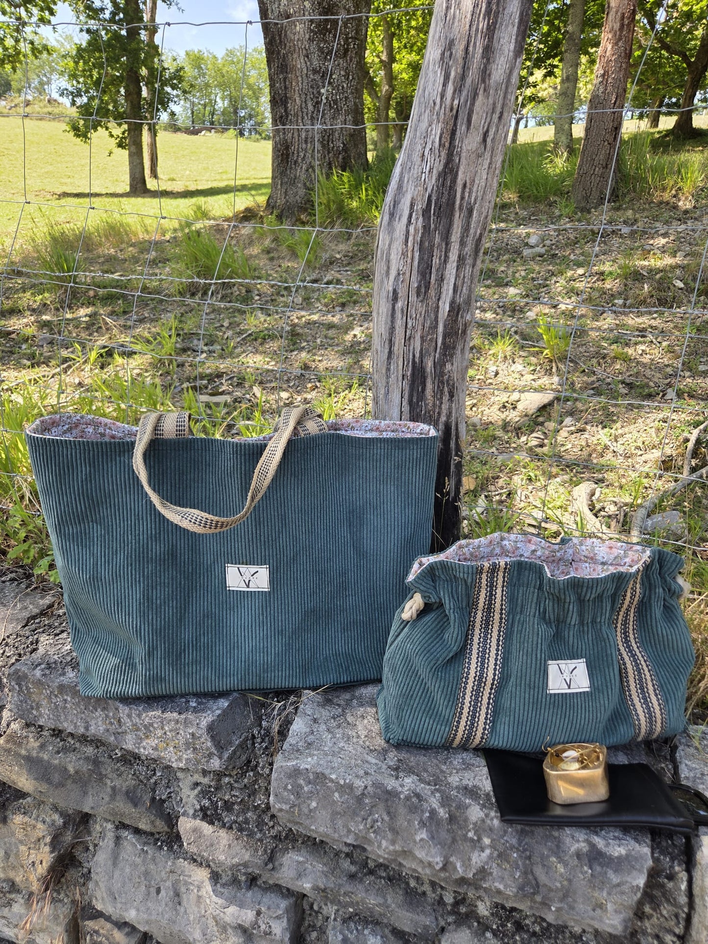 Bolsos Juego de 2 - Bolso de Hombro + Neceser a Juego