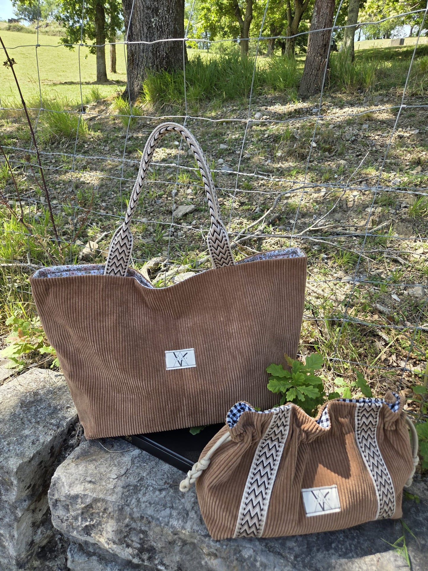 Bolsos Juego de 2 - Bolso de Hombro + Neceser a Juego