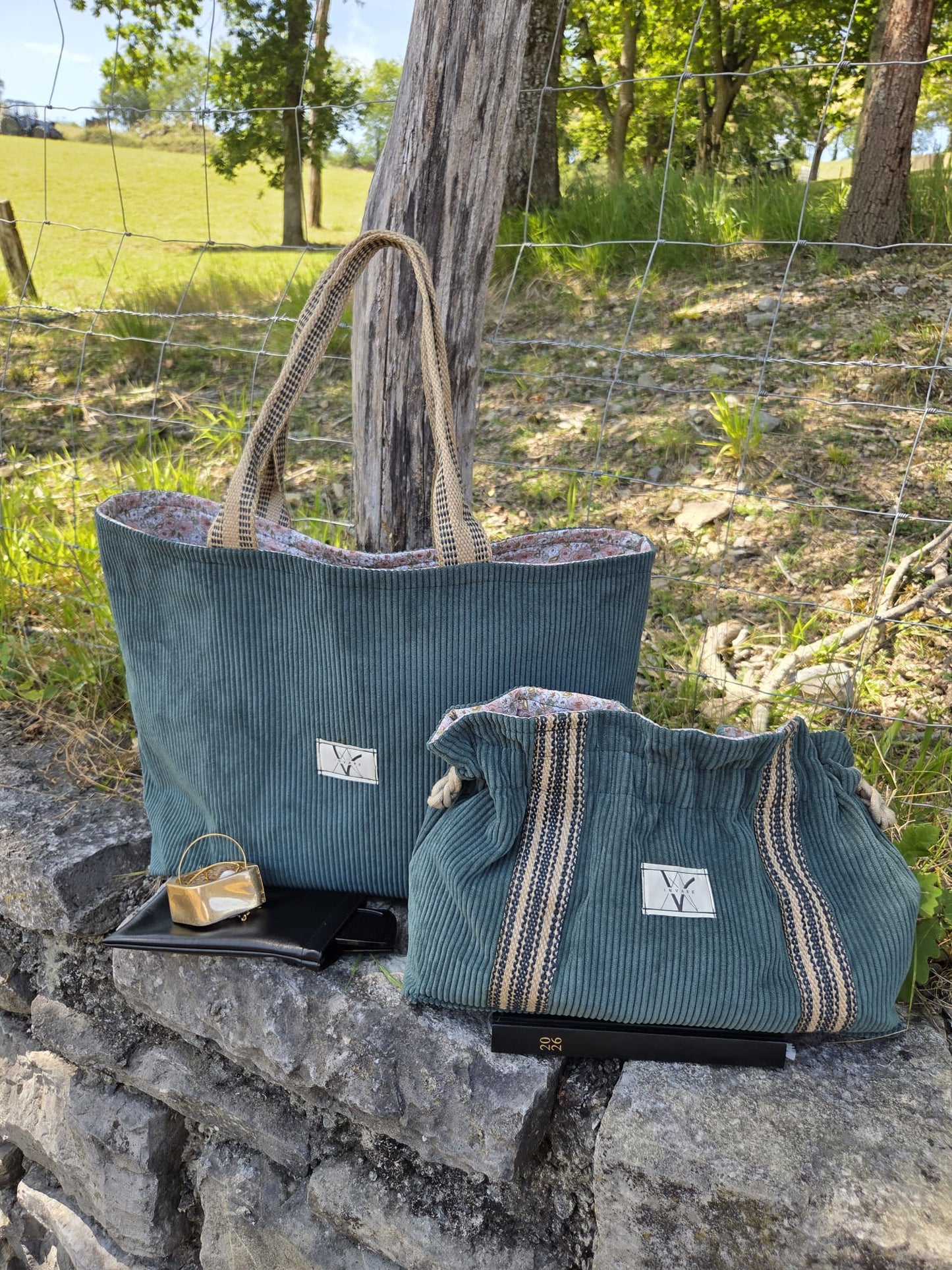 Bolsos Juego de 2 - Bolso de Hombro + Neceser a Juego