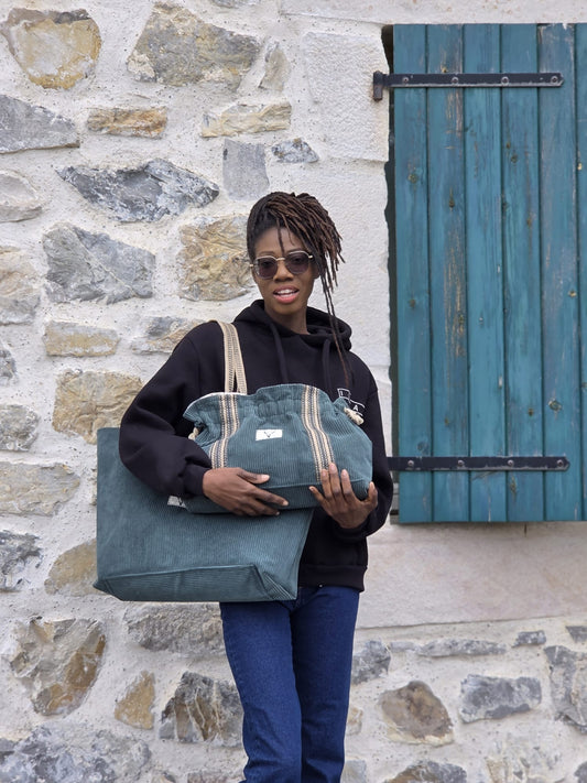 Bolsos Juego de 2 - Bolso de Hombro + Neceser a Juego