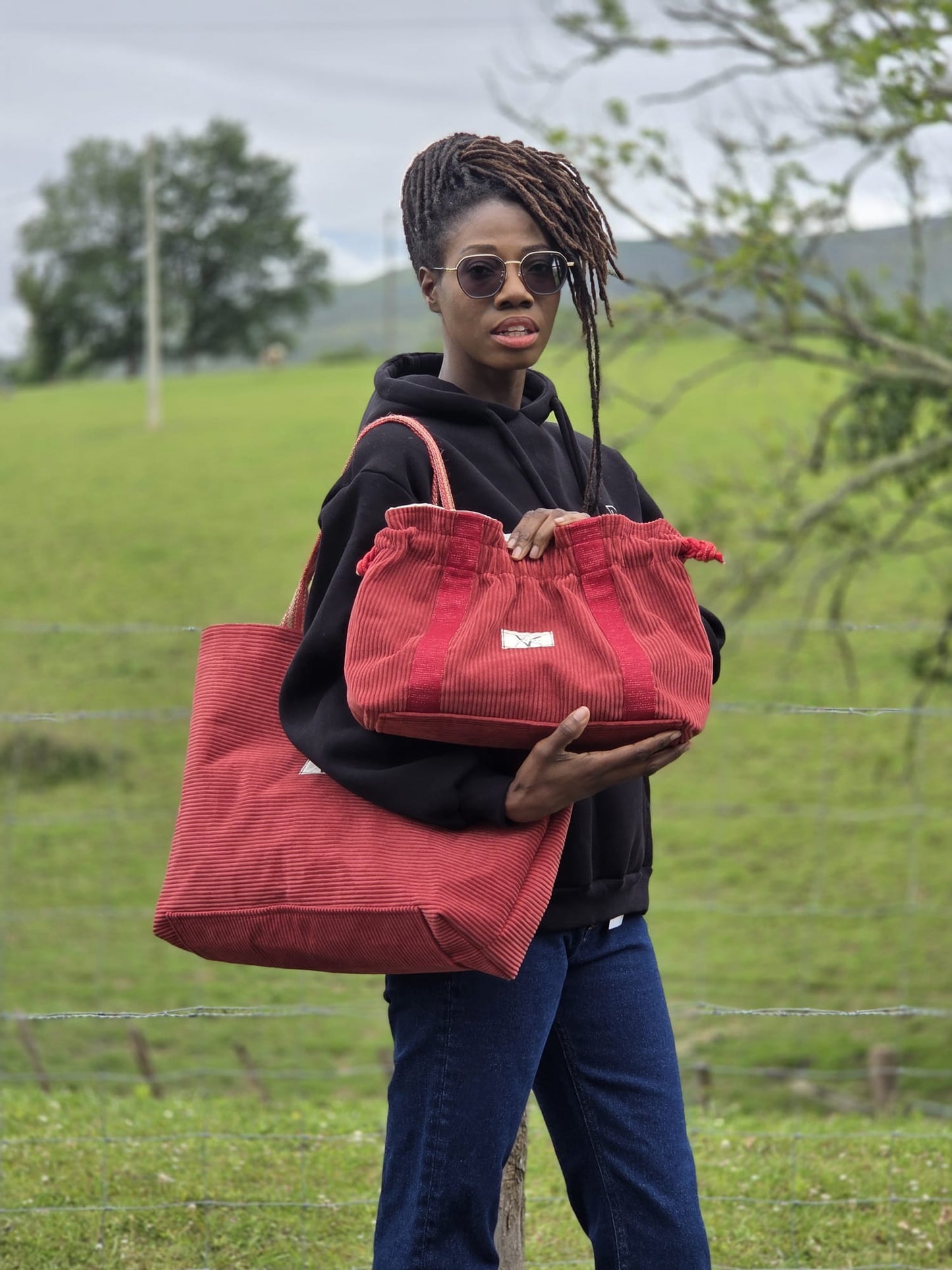 Bolsos Juego de 2 - Bolso de Hombro + Neceser a Juego