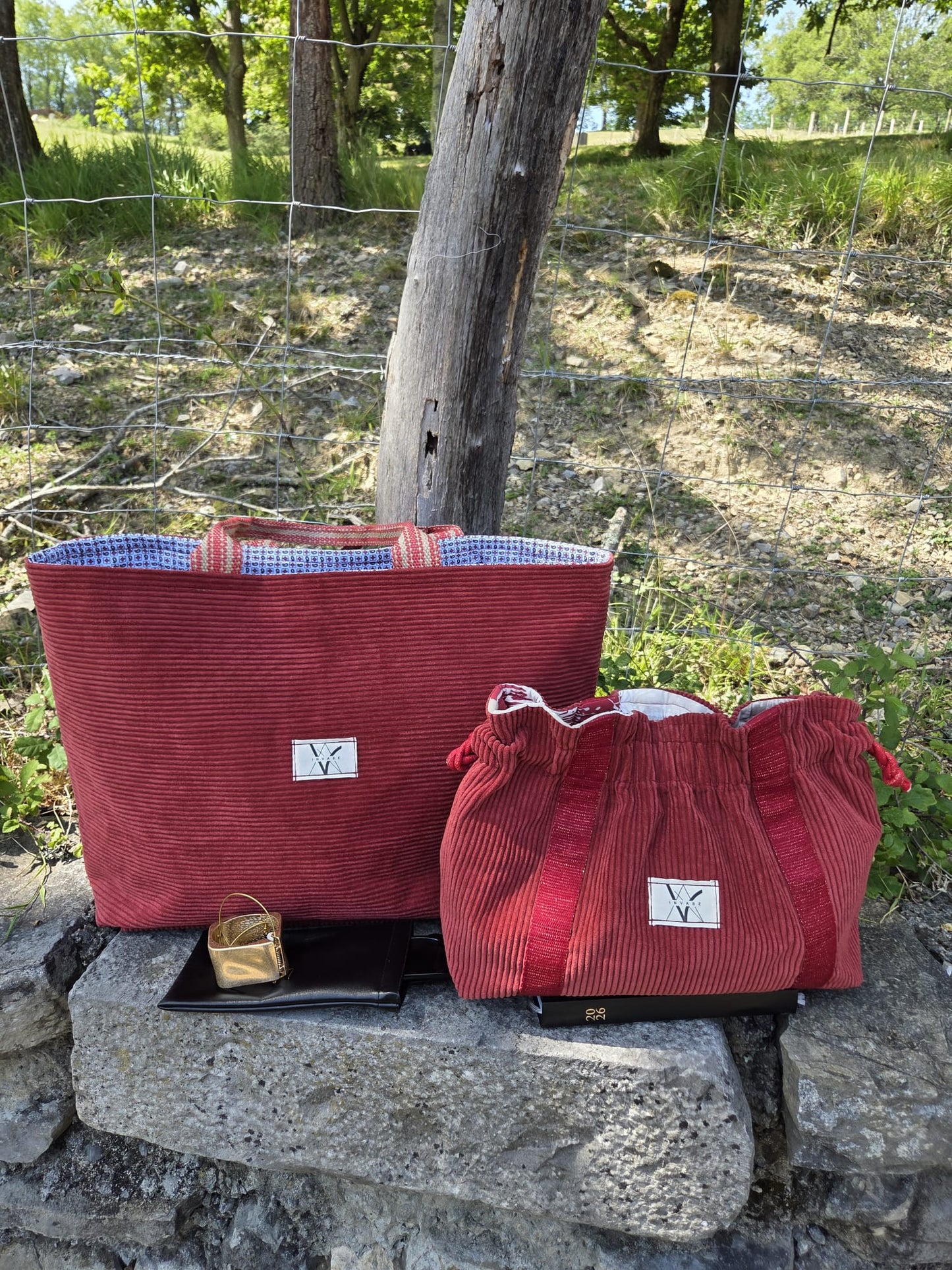 Bolsos Juego de 2 - Bolso de Hombro + Neceser a Juego